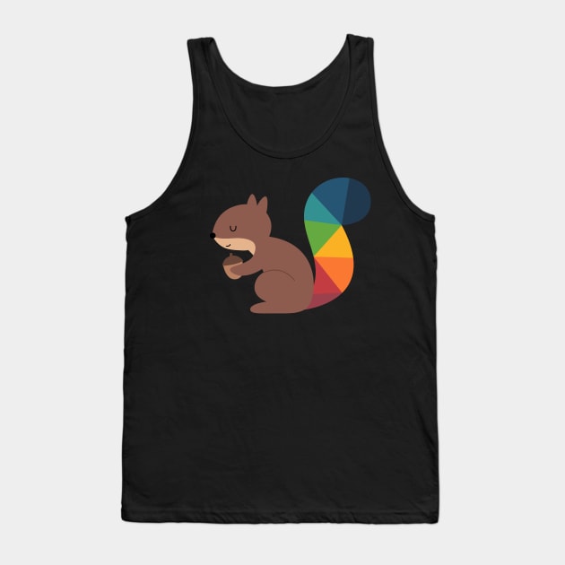 Rainbow Squirrel Tank Top by AndyWestface